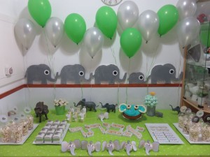 שולחן מעוצב -יום הולדת פילים